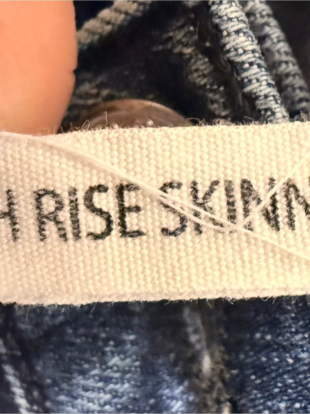 rag & bone | High-Rise Skinny Jeans in Dark Blue Wash | Sz 27 - Picture 6 of 11